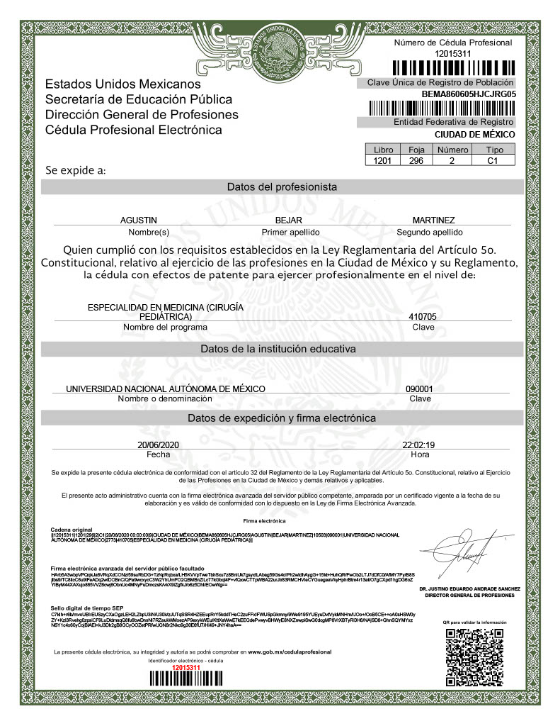 cirujano certificado por la unam en veracruz